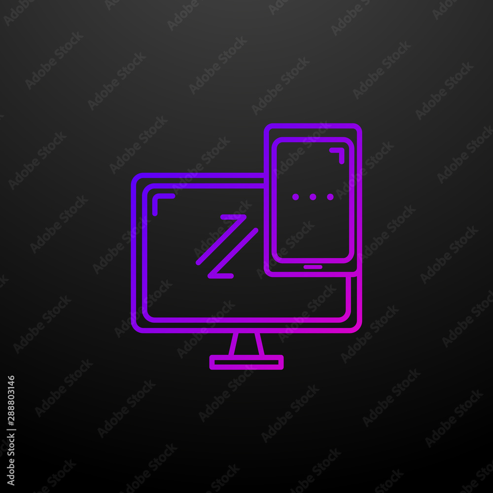 Cross platform nolan icon. Elements of web development set. Simple icon for websites, web design, mobile app, info graphics Cross platform nolan icon. Elements of web development set. Simple icon for websites, web design, mobile app, info graphics