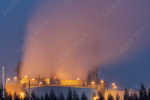 Chimney of thermal power plants.