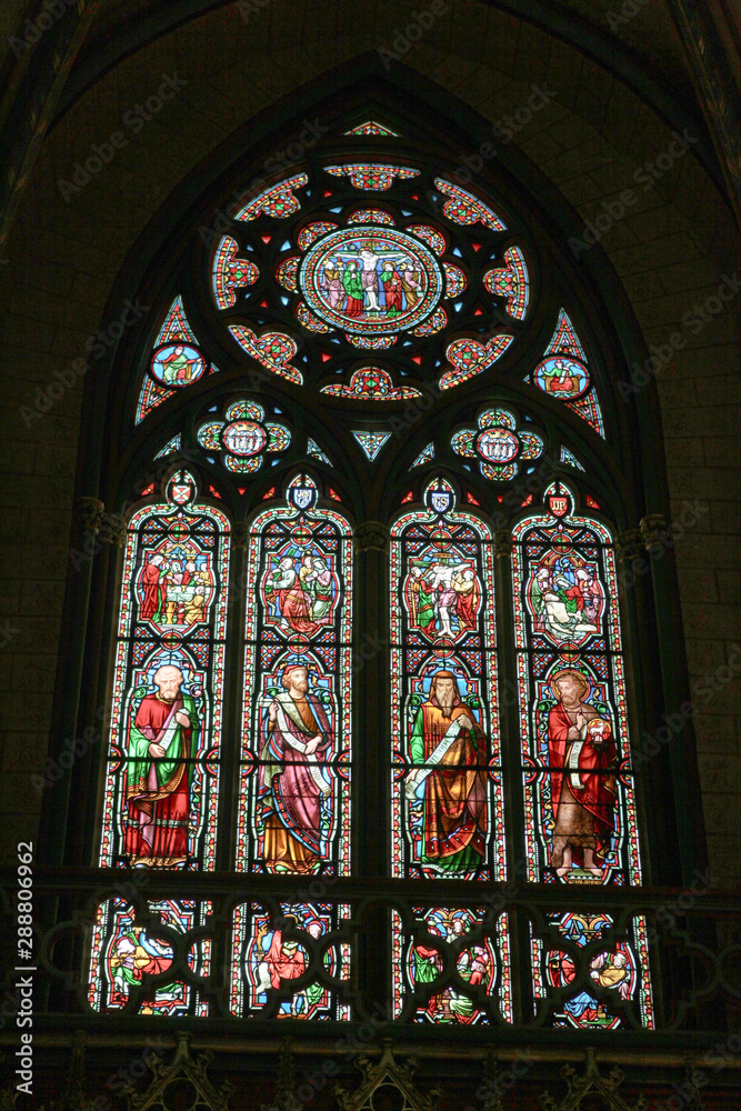 The stained glass Windows of the Cathedral The stained glass Windows of the Cathedral