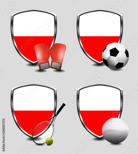 POLAND flag. Sports Items Free Download POLAND flag. Sports Items - GFXLoad