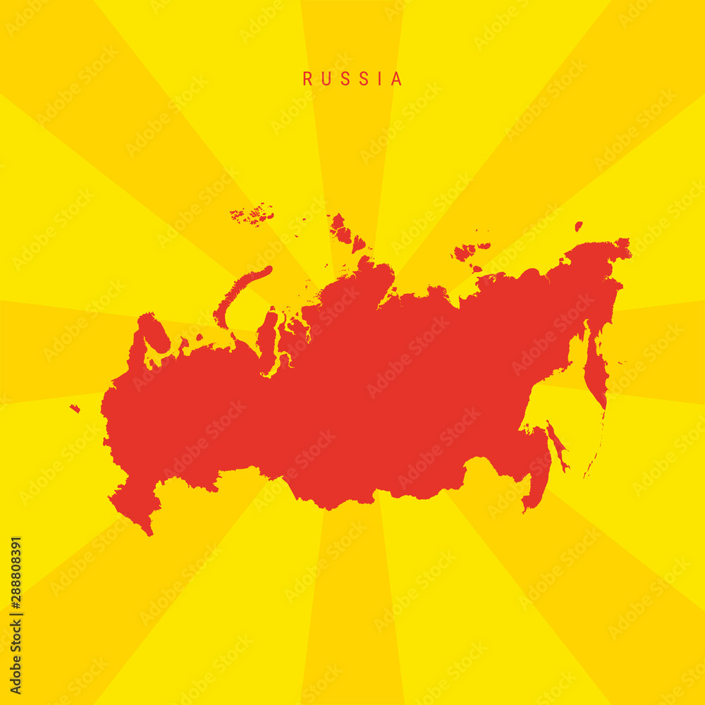 Obraz premium Russia Vector Map