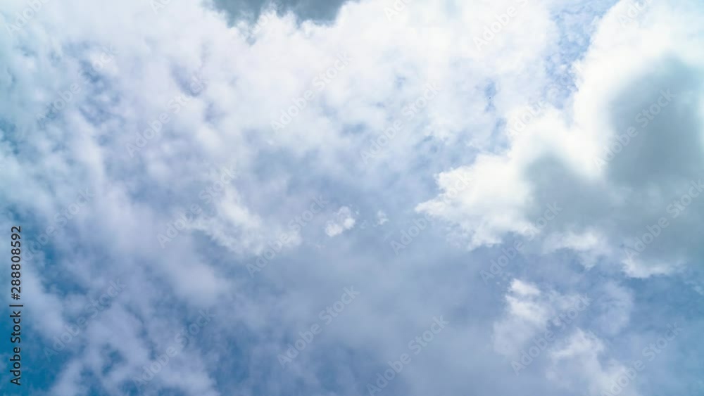 White cloud motion and blue sky background, Time-lapse White cloud motion and blue sky background, Time-lapse