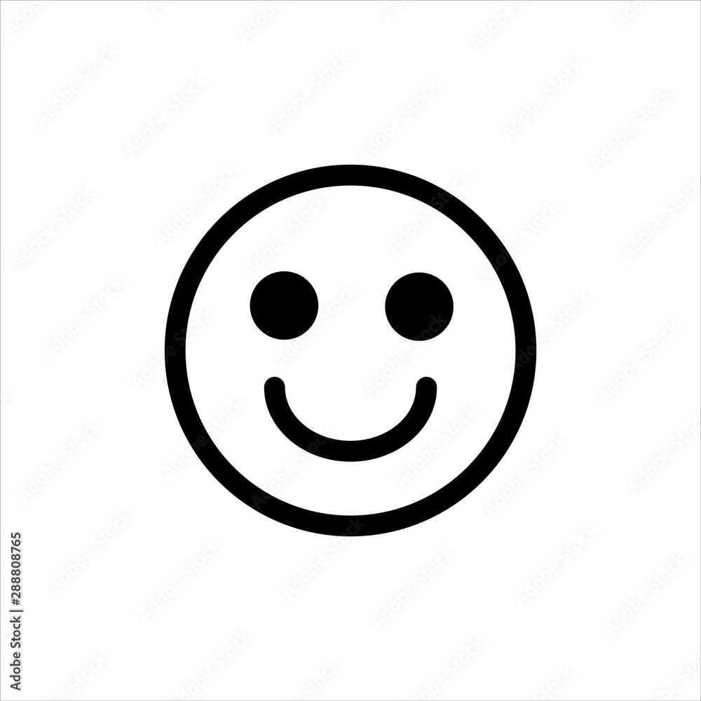Smile or Emoticon satisfaction level Icon with flat line style icon for web site design, logo, app, UI isolated on white background Smile or Emoticon satisfaction level Icon with flat line style icon for web site design, logo, app, UI isolated on white background