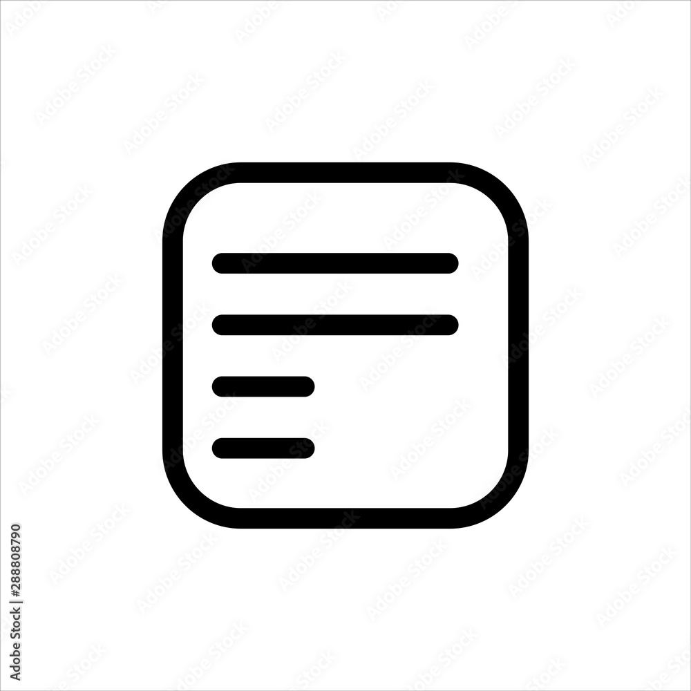 Bill Icon with flat line style icon for web site design, logo, app, UI isolated on white background Bill Icon with flat line style icon for web site design, logo, app, UI isolated on white background
