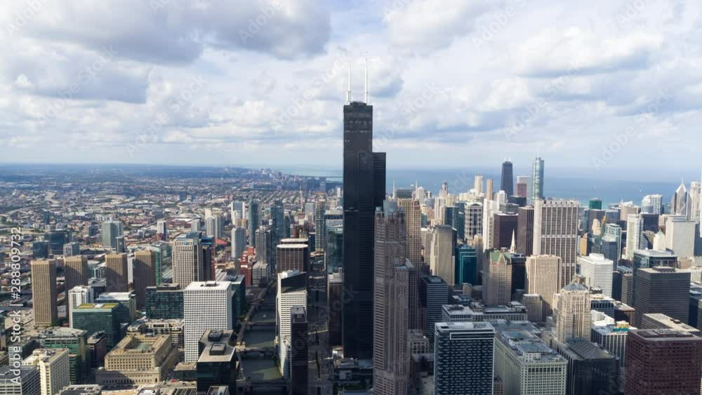 Aerial View Chicago Cityscape - South Loop Aerial View Chicago Cityscape - South Loop