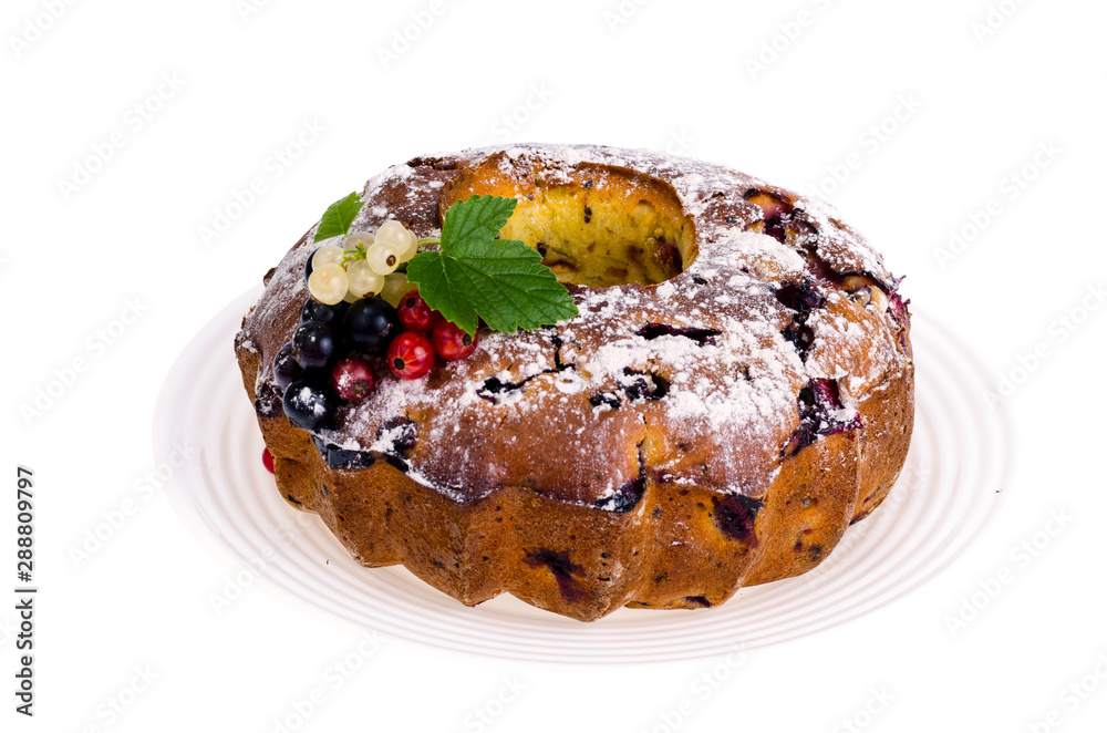 Homemade baking. Cupcake with fresh berries. Photo Homemade baking. Cupcake with fresh berries. Photo