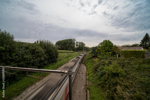 Fototapeta Naklejka Na Ścianę i Meble -  An passing train