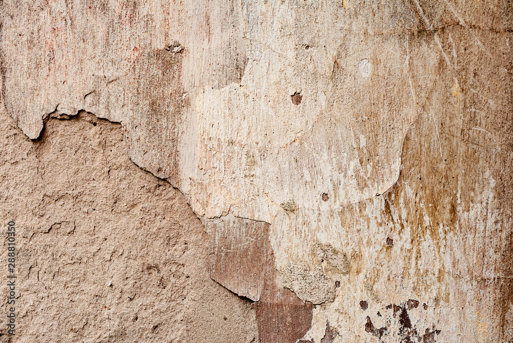 Obraz premium Texture of a concrete wall with cracks and scratches which can be used as a background