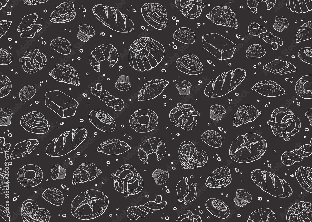 bakery seamless background bakery seamless background