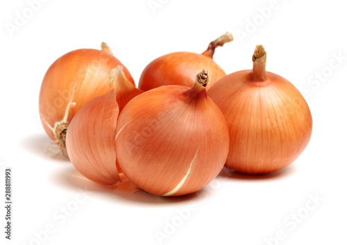 Wallpaper Mural Gold onion vegetable bulbs on white background Torontodigital.ca