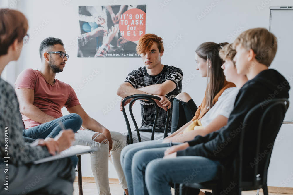 Fototapeta premium Troubled teenagers