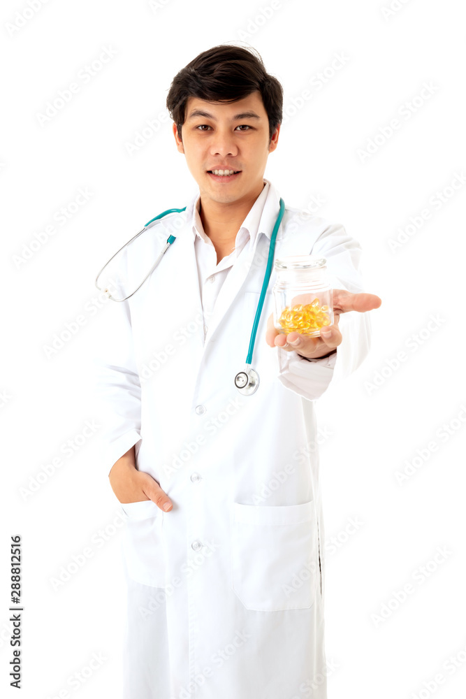 Portrait of Doctor isolated white background. Portrait of Doctor isolated white background.