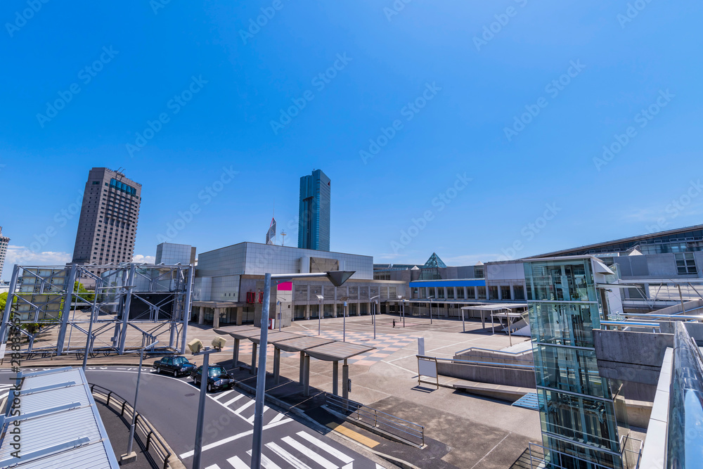 Naklejka premium 幕張新都心の風景