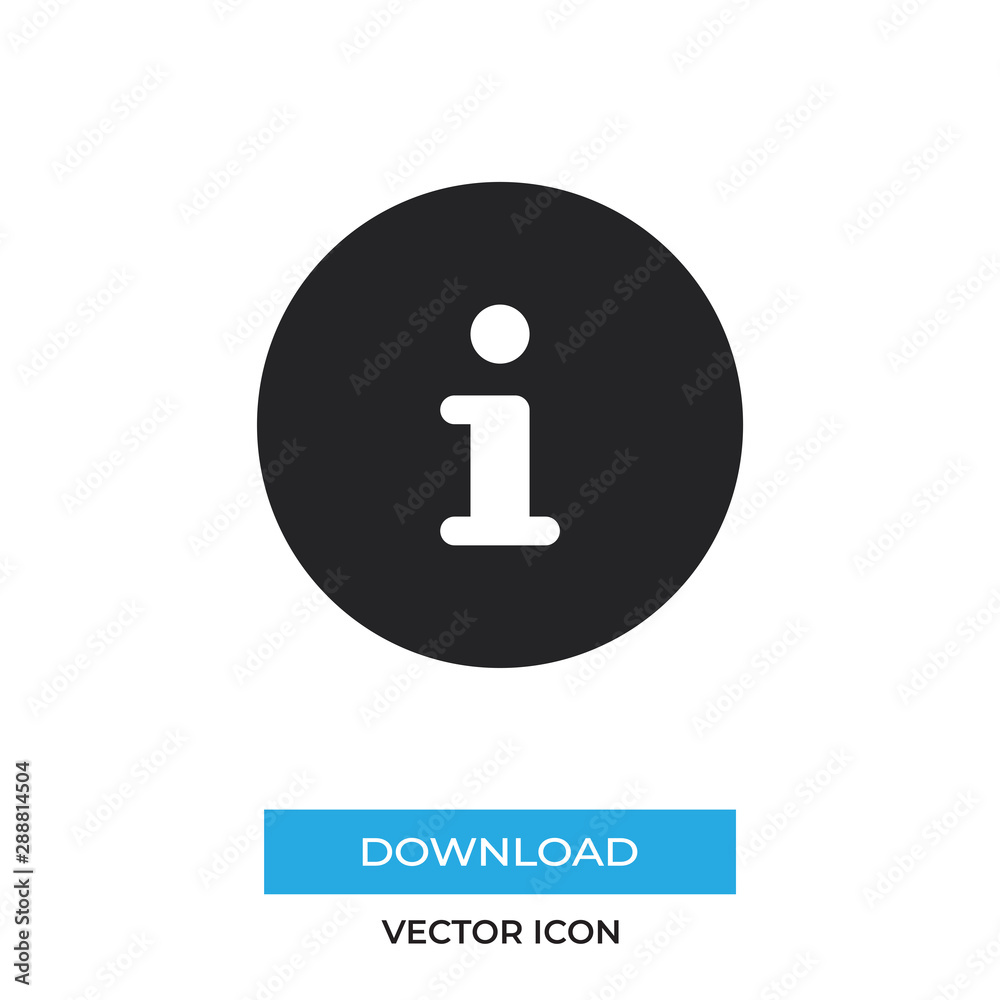 Information button vector icon, simple sign for web site and mobile app. Information button vector icon, simple sign for web site and mobile app.