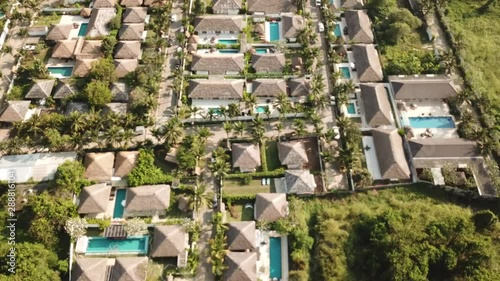 villa and aerial view in Kaho Lak, Phuket, Thailand photo