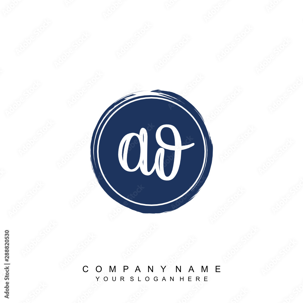 letter AO handwritting logo, handwritten font for business letter AO handwritting logo, handwritten font for business
