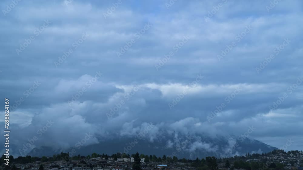 Timelapse Mount Seymour covered by Cloudscape Timelapse Mount Seymour covered by Cloudscape