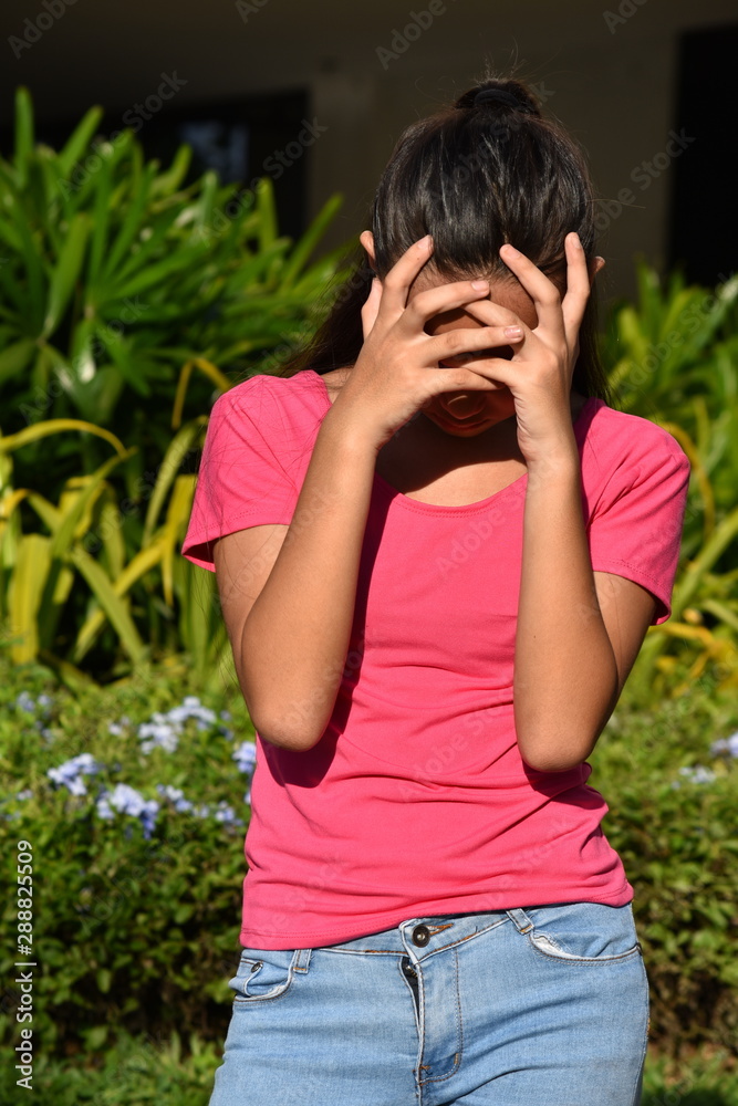 An A Stressful Filipina Girl