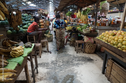 Früchte Markt auf Madagaskar in Afrika
