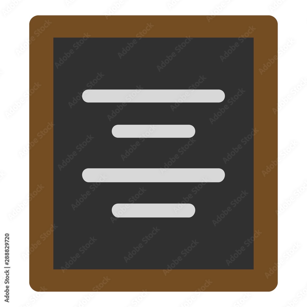 Menu chalk icon. Flat illustration of menu chalk vector icon for web design Menu chalk icon. Flat illustration of menu chalk vector icon for web design