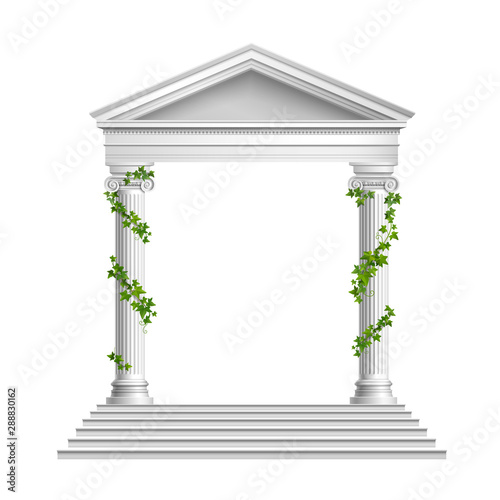 Columns Realistic Composition