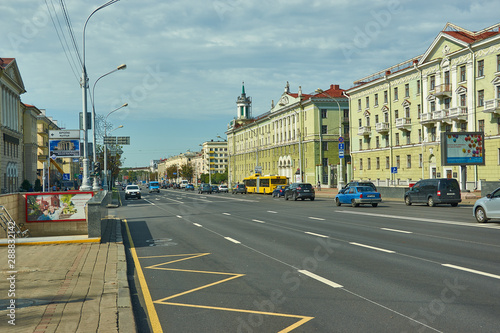 Minsk, Belarus.Independence Avenue, © Fanfo