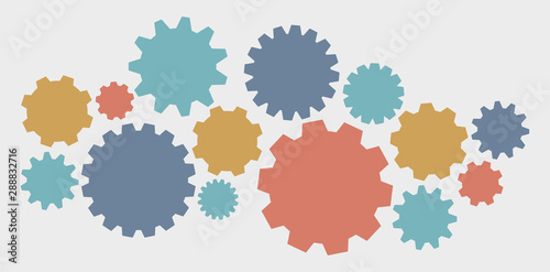 Gearwheel assembly representing an organizing mechanism