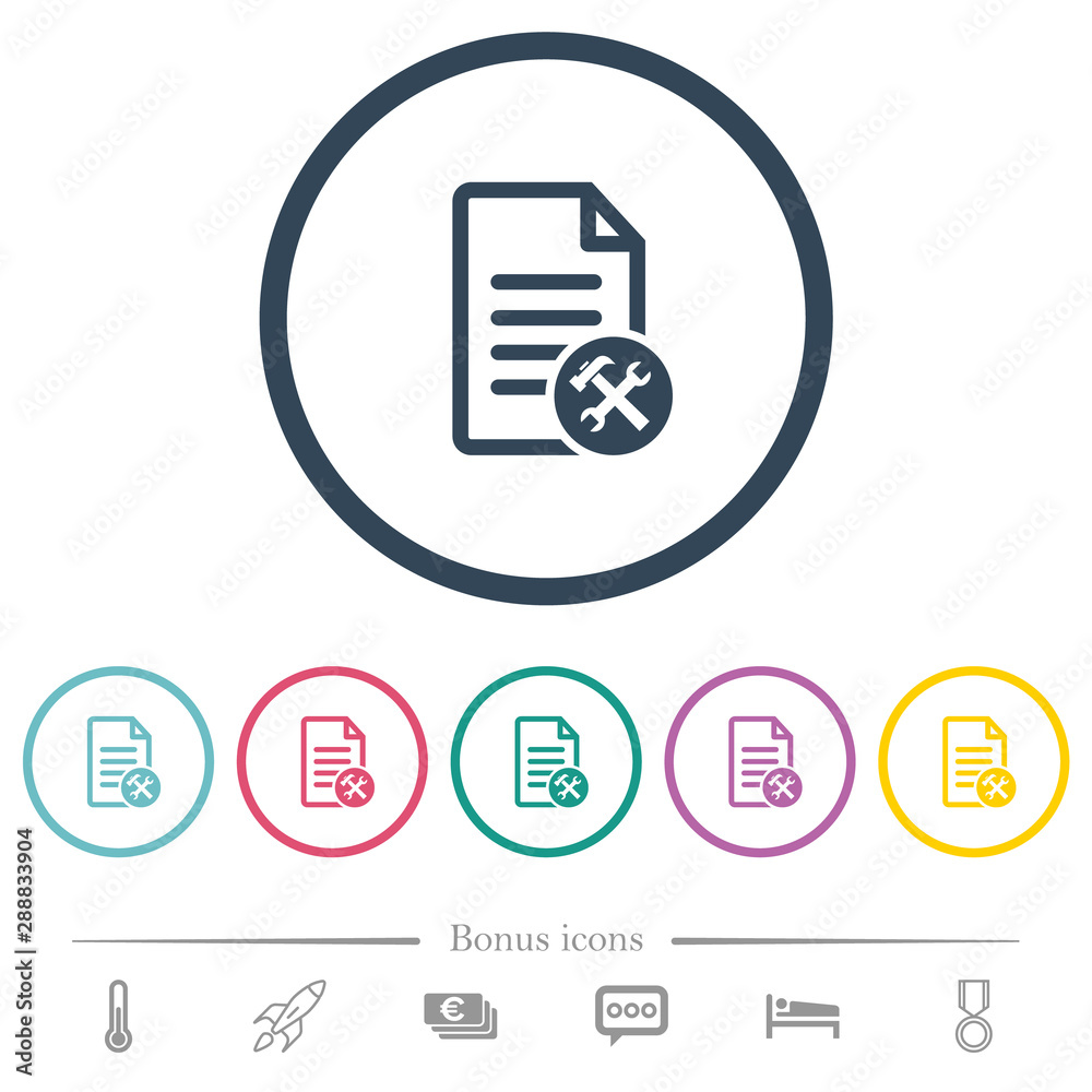 Document tools flat color icons in round outlines Document tools flat color icons in round outlines