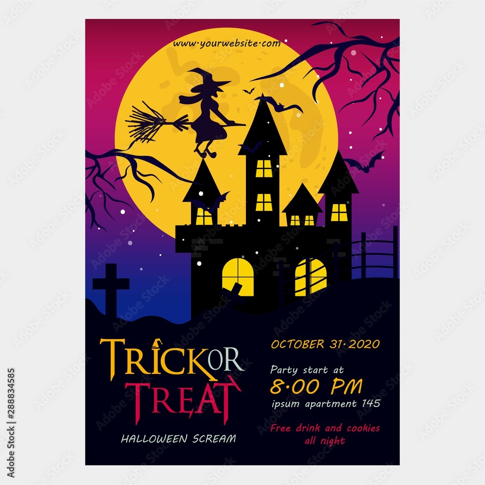 Halloween Trick or Treat Flyer Templates Halloween Trick or Treat Flyer Templates
