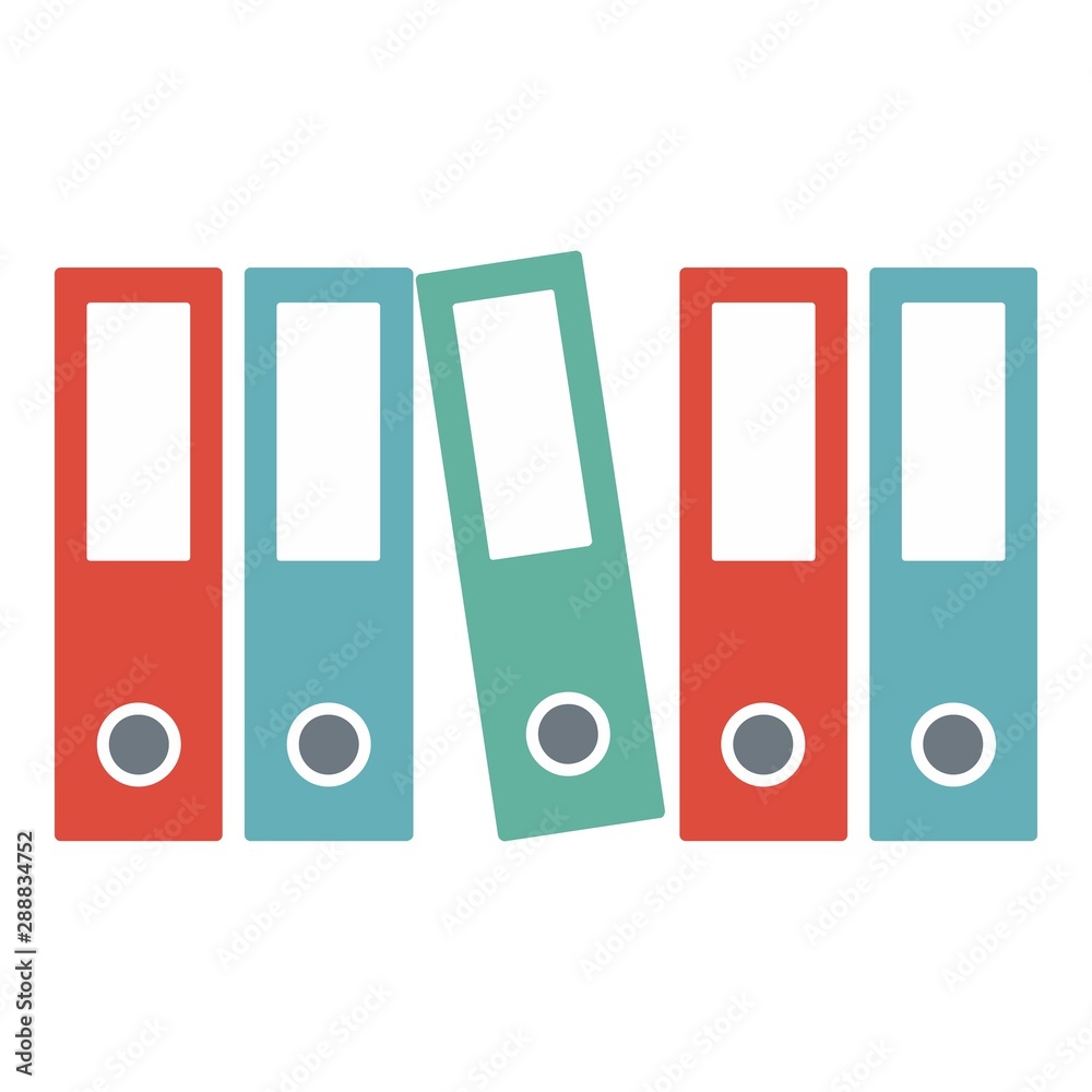 Office folder icon. Flat illustration of office folder vector icon for web design Office folder icon. Flat illustration of office folder vector icon for web design