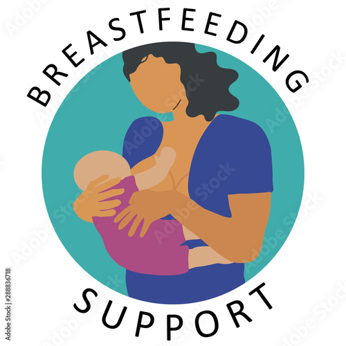 Breastfeeding support with mother feeding newborn.