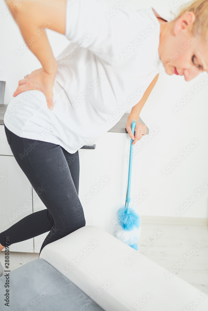 Injury while cleaning the house and doing daily housework. Injury while cleaning the house and doing daily housework.