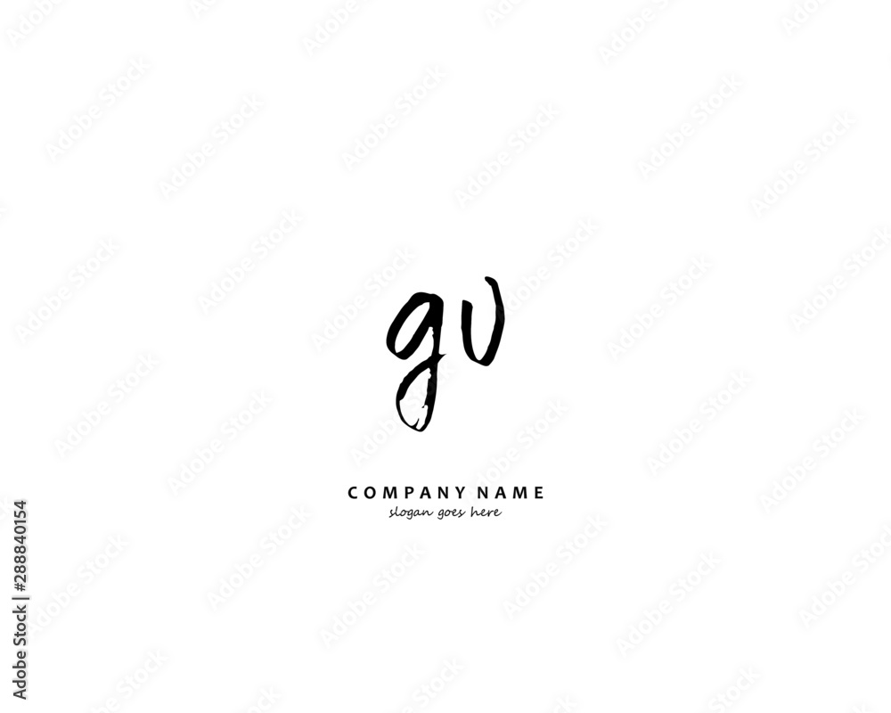 GV Initial letter logo template vector GV Initial letter logo template vector