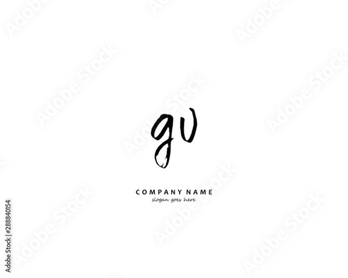 GV Initial letter logo template vector