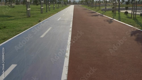 Wallpaper Mural city park bicycle path 4K Torontodigital.ca