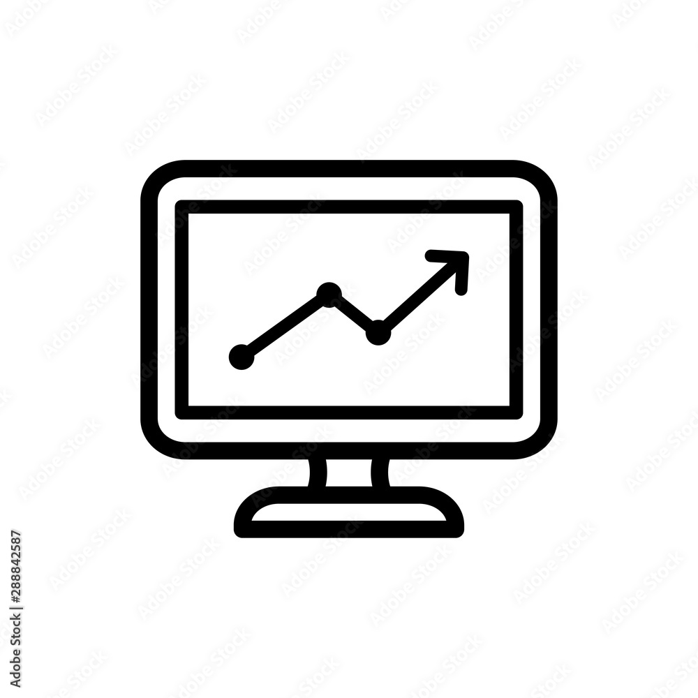 monitor icon trendy monitor icon trendy