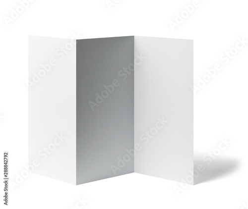 folded leaflet white blank paper template book © Lumos sp