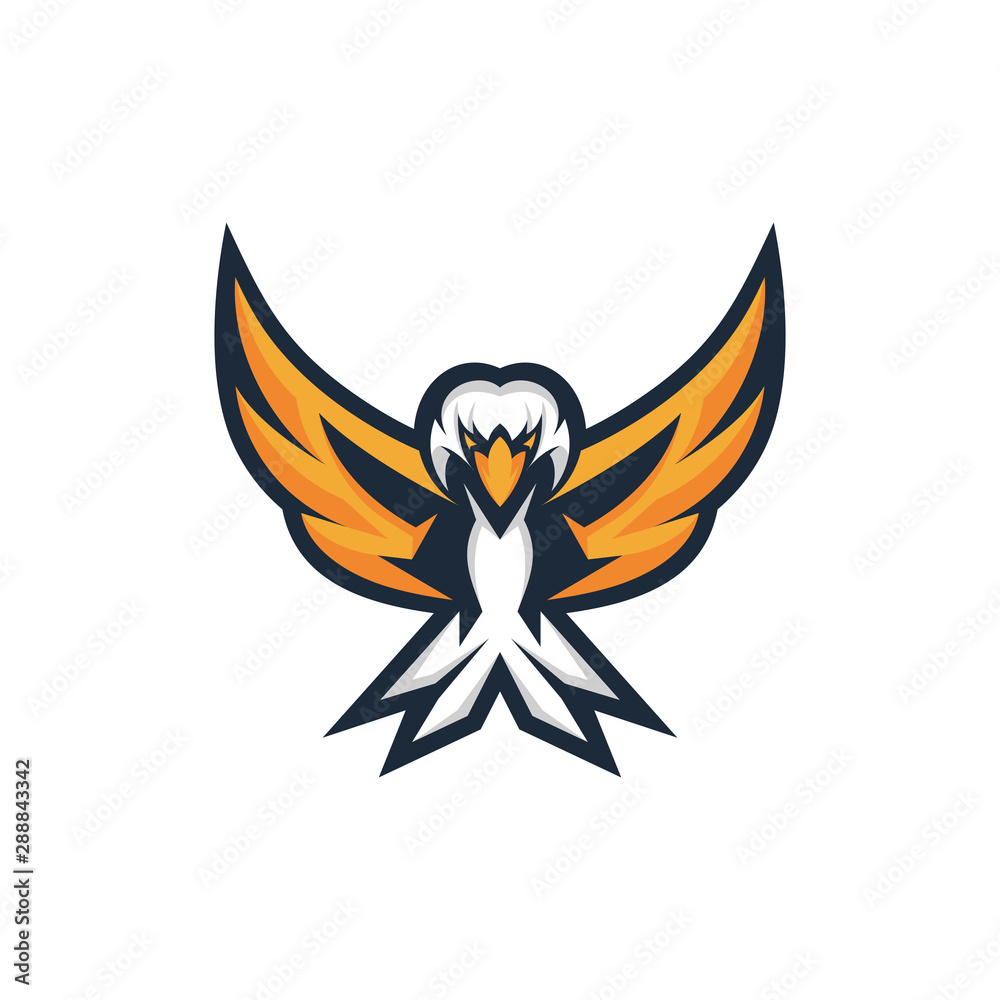 Obraz premium Head Eagle mascot Logo Template
