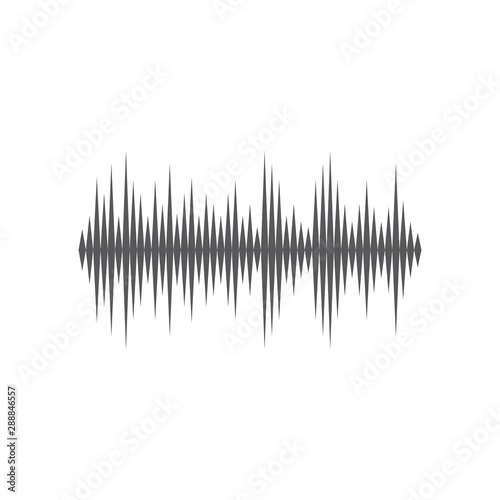 Sound waves vector illustration design 