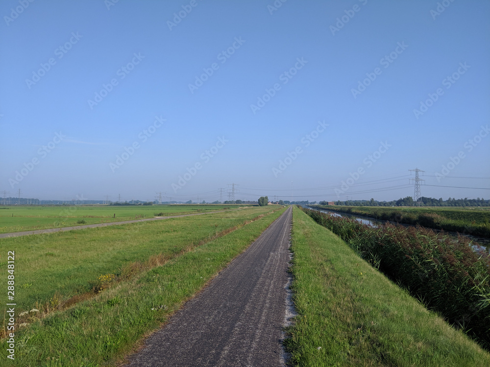 Bicycle path towards Zwolle
