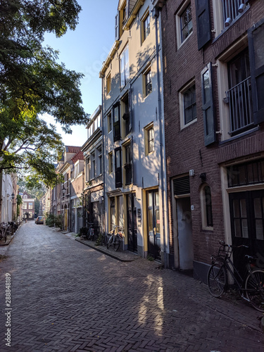 Fototapeta Naklejka Na Ścianę i Meble -  Street in the old town of Zwolle