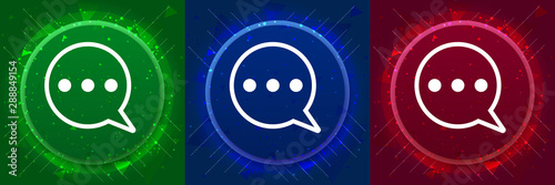 Comment icon elegant modern design abstract buttons set illustration