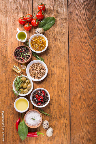 spices and vegetables in bowl