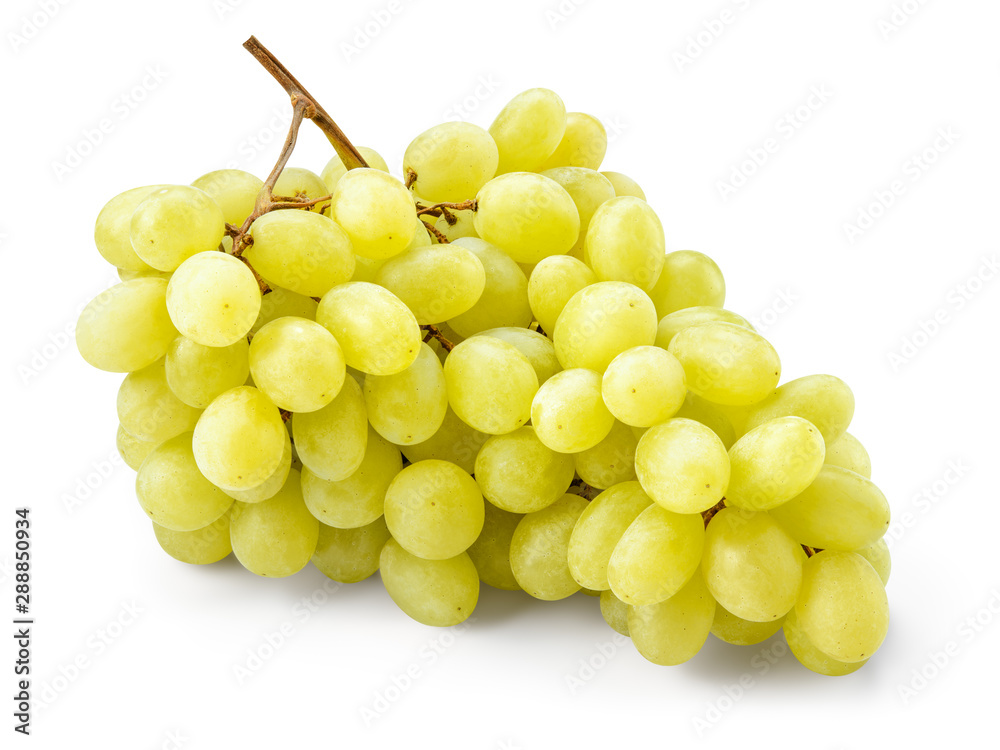 Grape isolated. Grapes on white. With clipping path. Full depth of field.