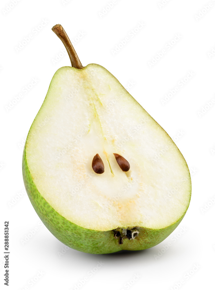 Pear cut deals in half