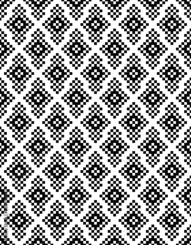 Seamless geometric pattern. Black and white texture. Abstract background. 