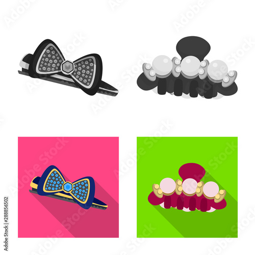 Isolated object of beauty and fashion icon. Collection of beauty and female vector icon for stock.