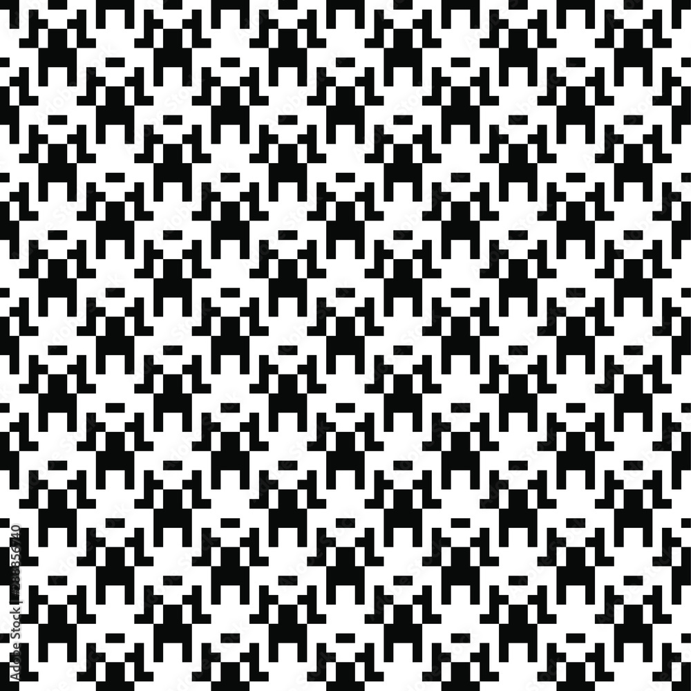 Seamless geometric pattern. Black and white texture - abstract wallpaper or textile decoration. Seamless geometric pattern. Black and white texture - abstract wallpaper or textile decoration.