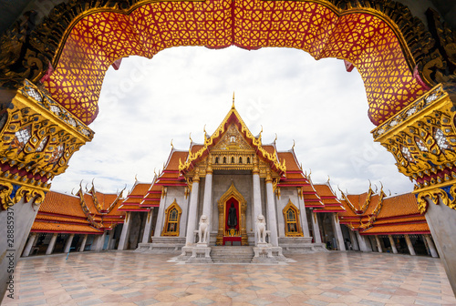 The Marble Temple, Wat Benchamabophit in Dusit District of Bangkok, Thailand.