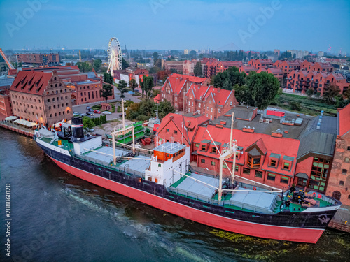 cargo ship soldek in Gdansk 